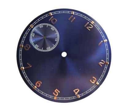 37mm klockur passar eta 6497 mars -g 3600 rörelse: Brun