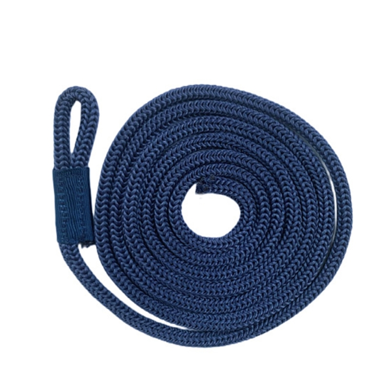 Marine Mooring Line Boat Fender Line Double Braided Cord Rope Docking with Eye for Yacht Kayak Watercraf Boat Accessories: Blue