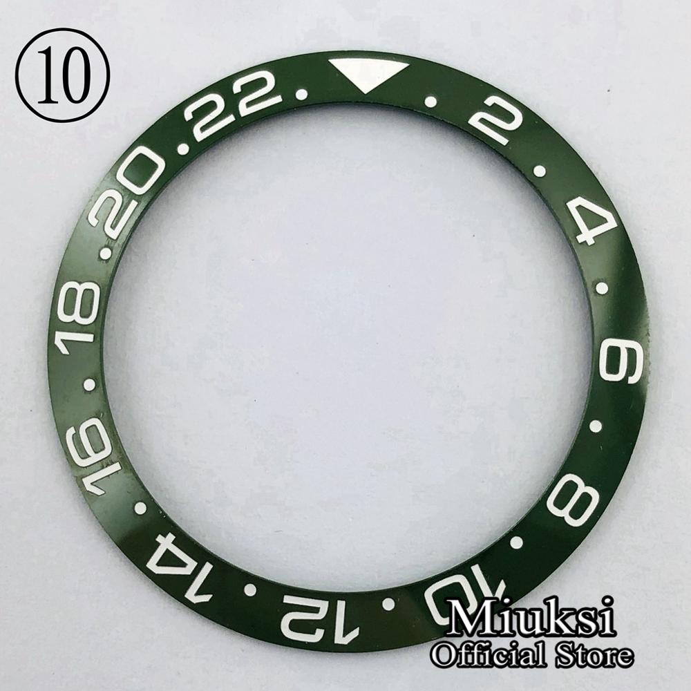 Miuksi ur dele 38mm keramik/titanium bezel indsats passer til 40mm urkasse: 10