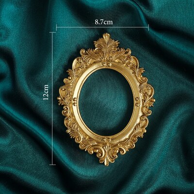 INS Golden Retro Photo Frame For Nail Art Jewelry Decoration Photography Background Shooting Photo Props Fotodoek Achtergrond: No.4