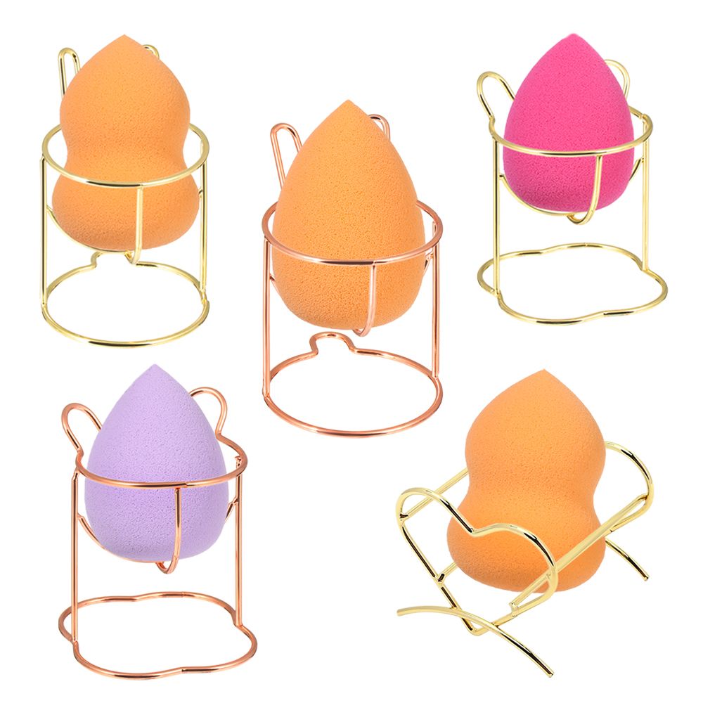 Make Up Puff Shelf Puff Storage Rack Sponge Drying Stand Holder Drying Rack Makeup Egg Bracket Metal Drying Tools