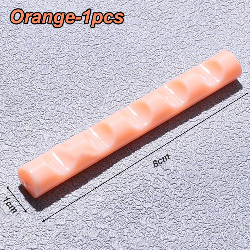 1 st nagelkonstborstehållare stativ med 5 rutnät nagelmålningspennhållare manikyrpennhållare stativ hylla akryldisplay manikyrverktyg: Mörkgrå