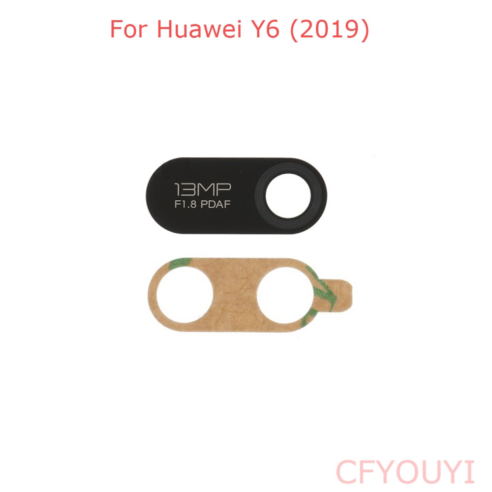 Für Huawei Y6 Zurück Hinten Kamera Glas objektiv mit Klebstoff Aufkleber Kleber