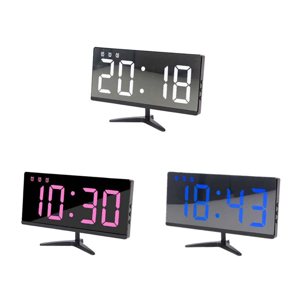USB Electronic Clock Home Office Bedside/Tabletop Alarm Clock Large Digits