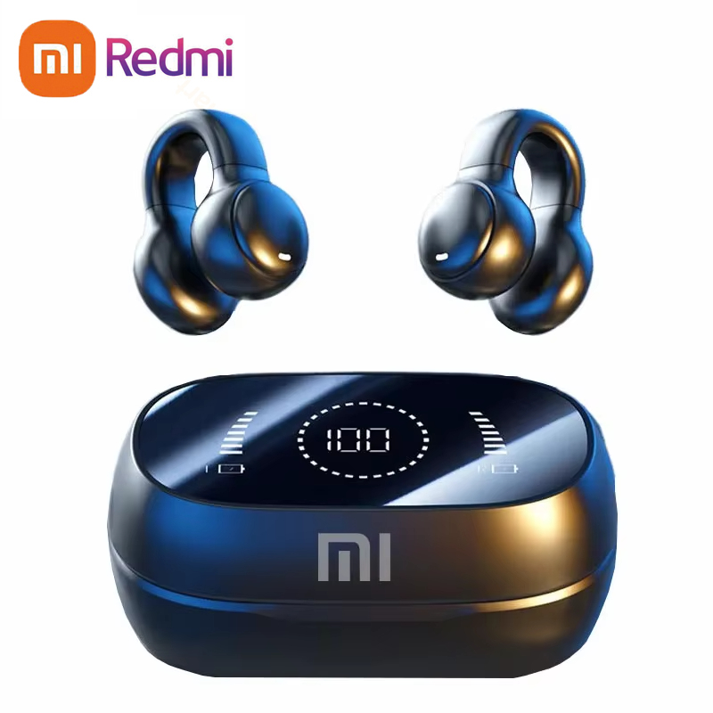 XIAOMI-auriculares inalámbricos con Bluetooth, cascos de conducción ósea con cancelación de ruido y micrófono para deportes, estuche de carga