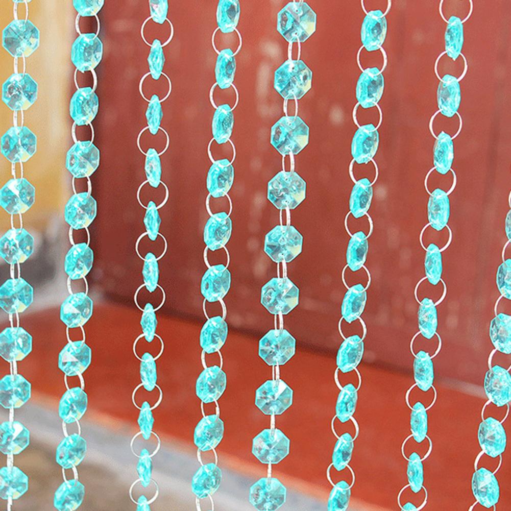 1m acryl kristal strass kralen slinger deurgordijn kroonluchter hanger wanddecoratie thuis bruiloft decoratie doe-het-zelf accessoires