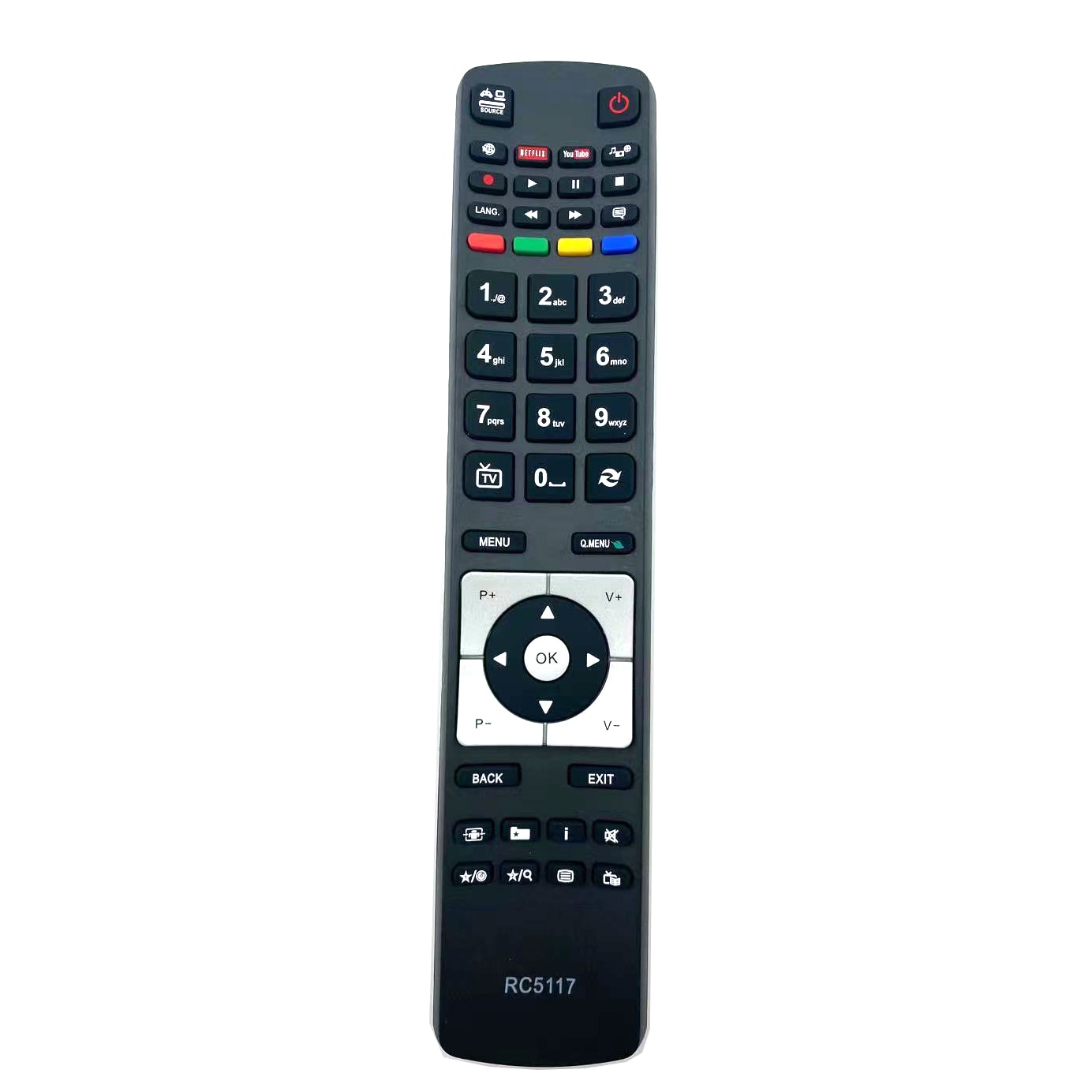 Rc5118 tv fjernbetjening til led lcd 3d hd intelligent betjening finlux 42 flhk 242 bhcdn fin 32 basebk fin 40 basebk fin 48 smartbk