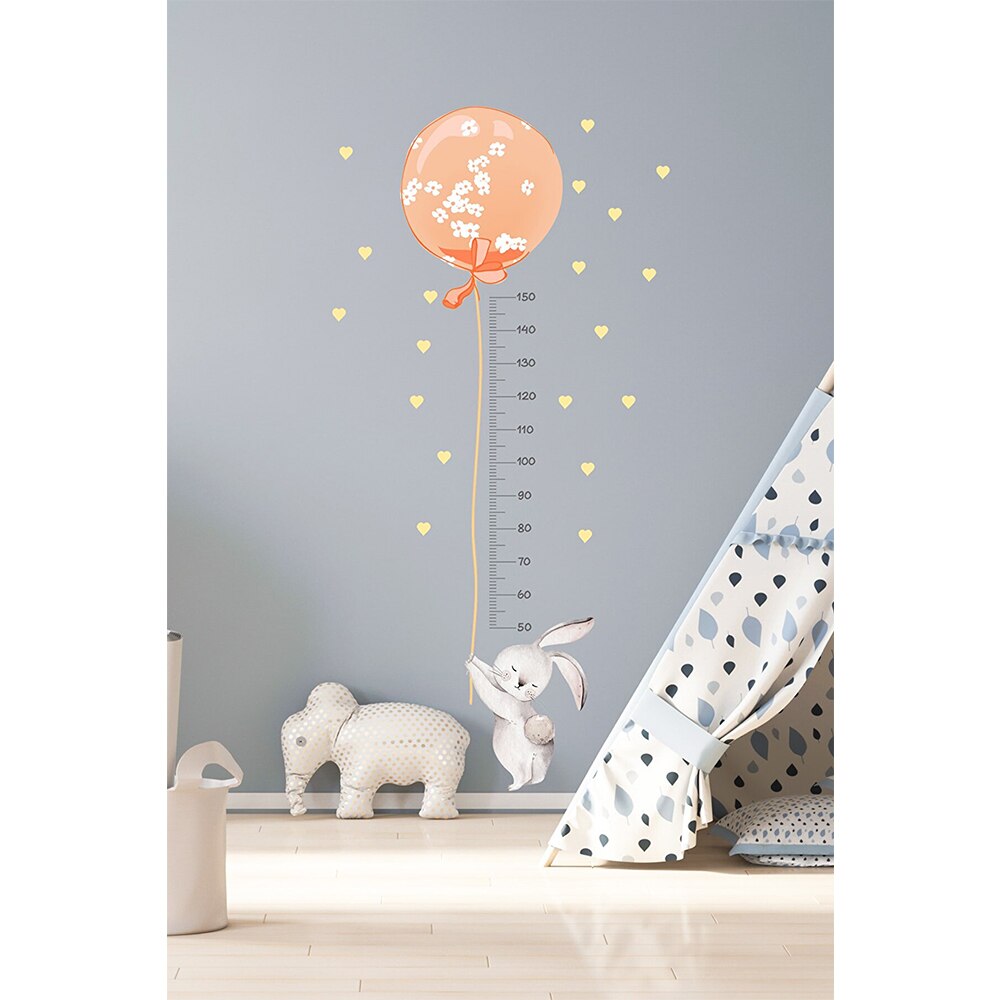 Home Decor Wall Stickers Decorative Height Measuring Wallpaper For Kids Room Stature Baby Child Growth Chart Rabbit Meter Rulers: MODEL 9