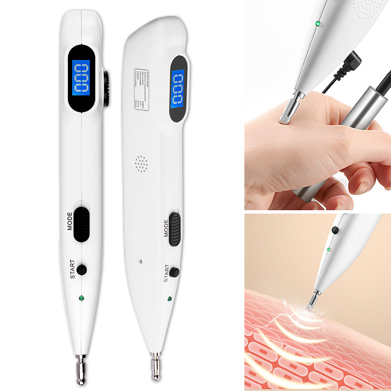 Stylo méridien d&#39;acupuncture électrique, stylo d&#39;acupuncture électronique détecteur de Point d&#39;acupression Massage thérapie de la douleur soins du visage santé