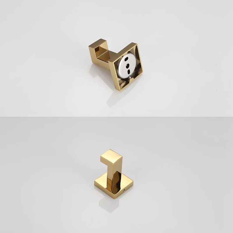 Gepolijste Gouden Badkamer Hardware Set Accessoires Haak Handdoek Bar Toiletpapier Houder Handdoek Ring Badhanddoek Houder Badkamer Set