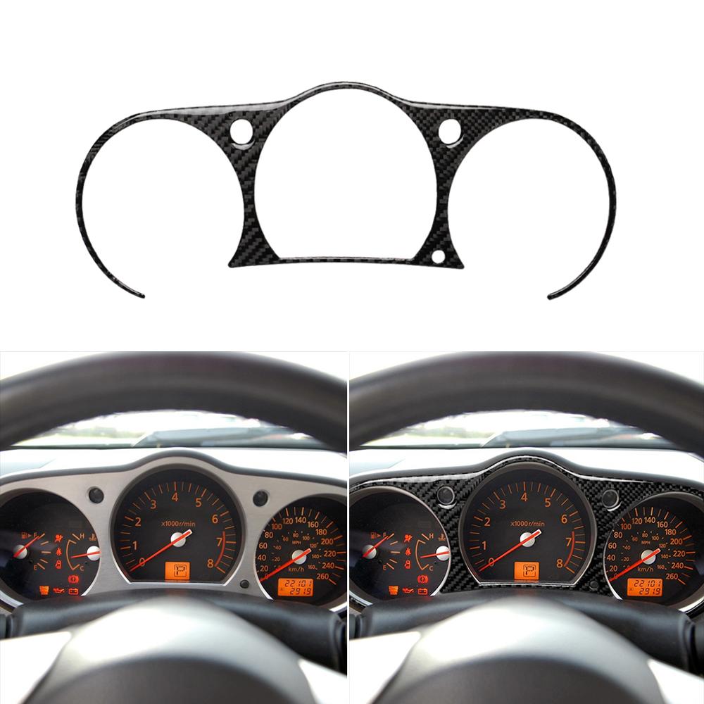 Lämplig för nissan 350z z33 06-09 kolfiber central kontrollpanel ratt ventilationsöppning hisspanel dekorativ: 5