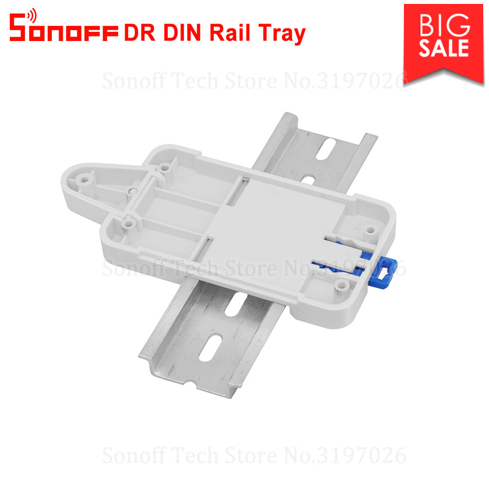 Itead Sonoff DR DIN Rail Tray Mounted Adjustable Holder Support Most Sonoff Products Basic RFR2 RFR3 POWR2 TH10/16 Dual