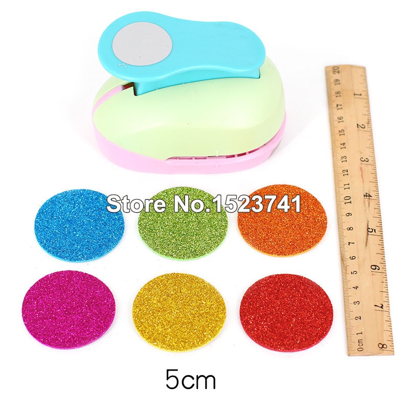 1pc 2 &quot;  (50mm)  cirkler rund form spar indsats gør det selv eva skum hul papir kort scrapbog stor hulmaskine papirskærere leverandør