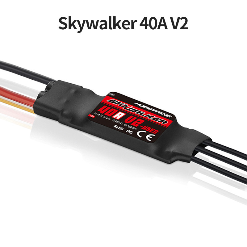 Original Hobbywing Skywalker 12A 20A 30A 40A 50A 60A 80A 100A V2 Geschwindigkeit ESC Regler mit UBEC für RC Hubschrauber Flugzeuge: Himmel Blau