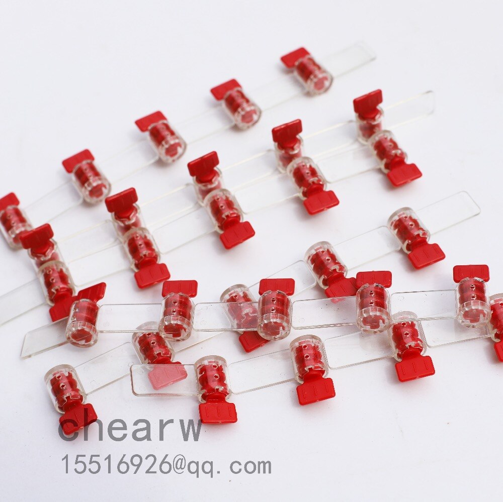 100pcs meter seals mini plastic seals /one thousand a / larser printing company signs and number