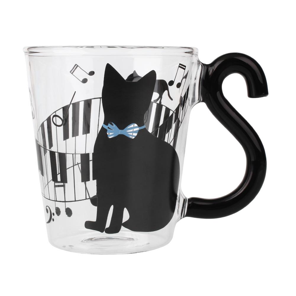 Tea Cup Cat Mug Glass Mug Cat Mug: Music