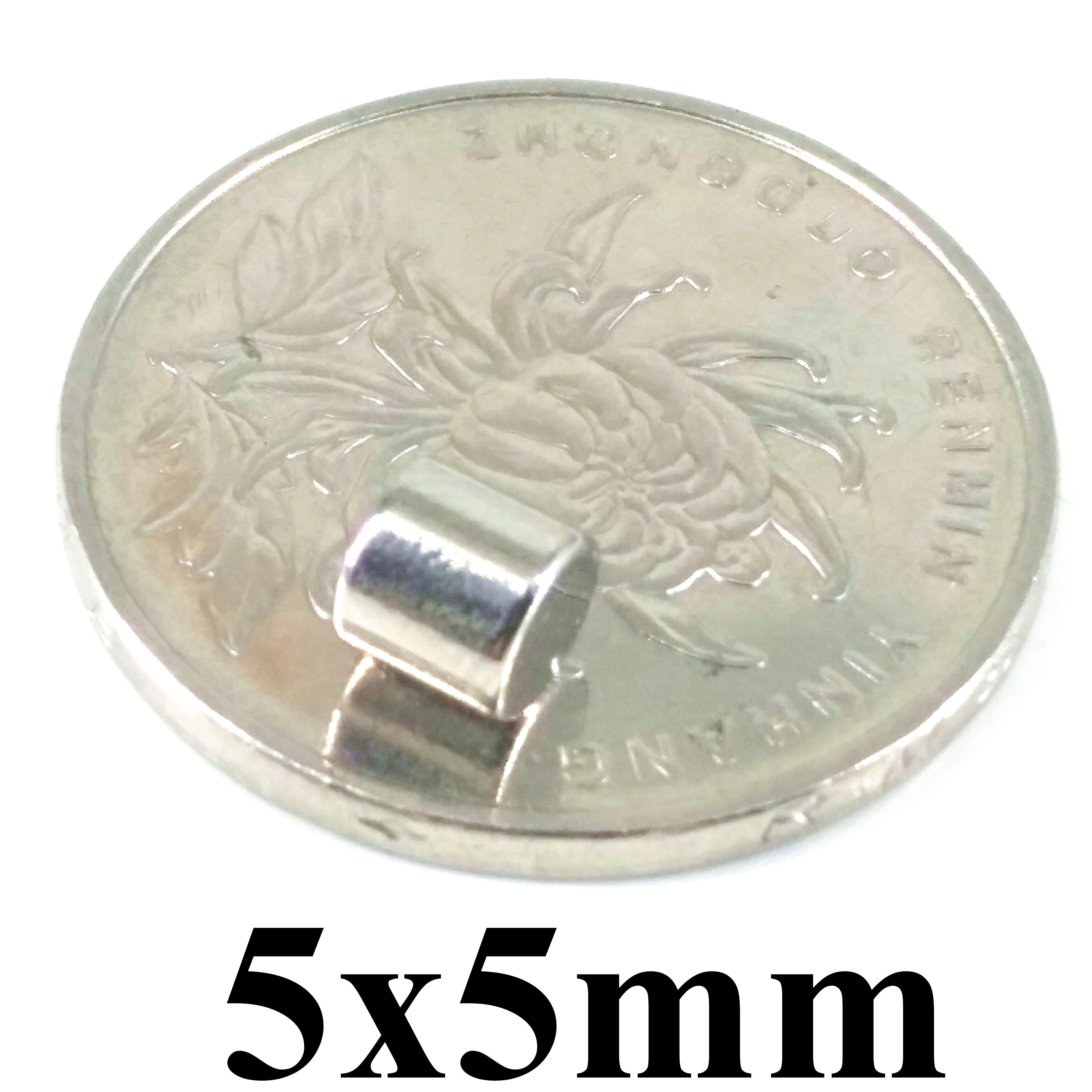 50 stuks 5x5mm Neodymium Sterke disc Magneten 5x5 N35 ndfeb Super Permanente Magneet 5*5 D5 * 5mm