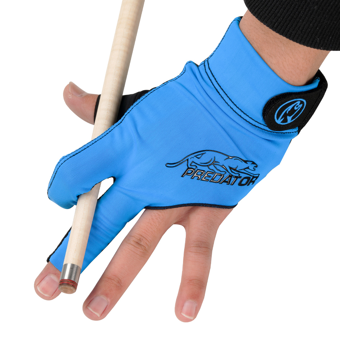 PREDATOR Pool Cue Snooker Cue Gloves Three-finger Mitts Non-slip Left-handed Comfortable Billiard Accessories: Burgundy