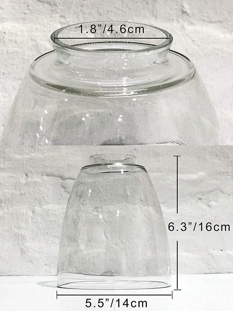5.5" Glass Fixture Replacement Shades Retro Lighting Industrial Factory Light Socket Bulb Guard Lamp Cage