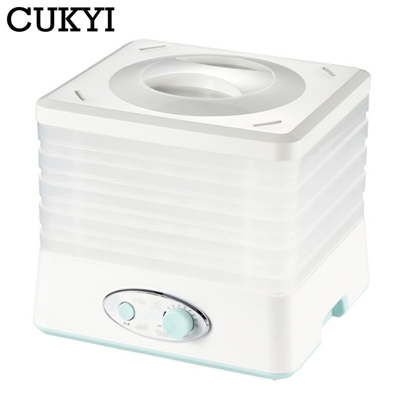CUKYI – Mini machine de séchage de fruits 250W, appareil de déshydratation domestique pour fruits, légumes, viande et fleurs d&#39;animaux domestiques, cinq couches