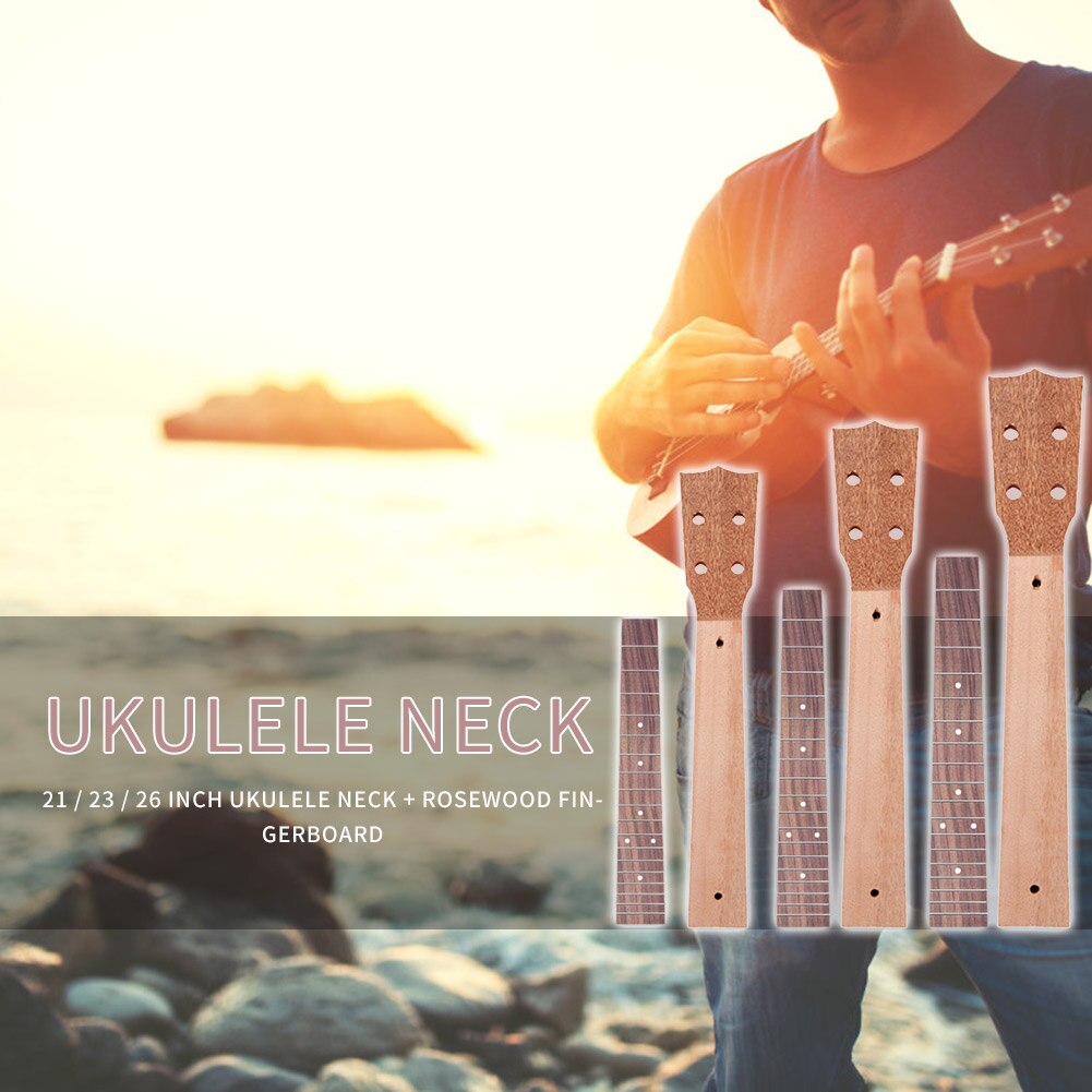21/23/26 tommer ukulele hals palisander gribebræt gribebræt sæt musikinstrument diy ukulele dele tilbehør