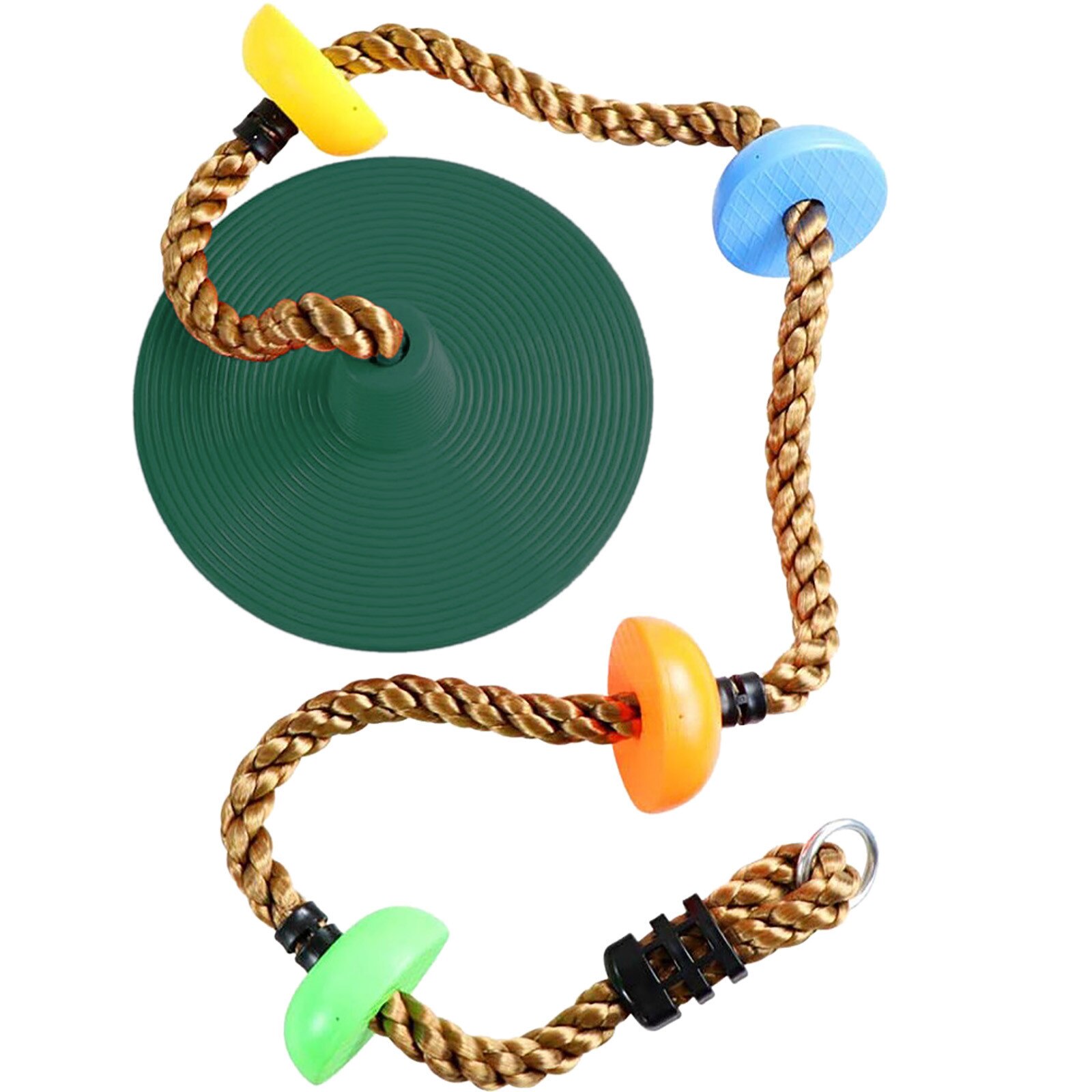 Kids Boom Swing Klimmen Touw Schommels Ronde Plaat Schommels Seat Speelgoed Voor Chhildren Funny Sport Indoor Schommels En Swing Set: Green