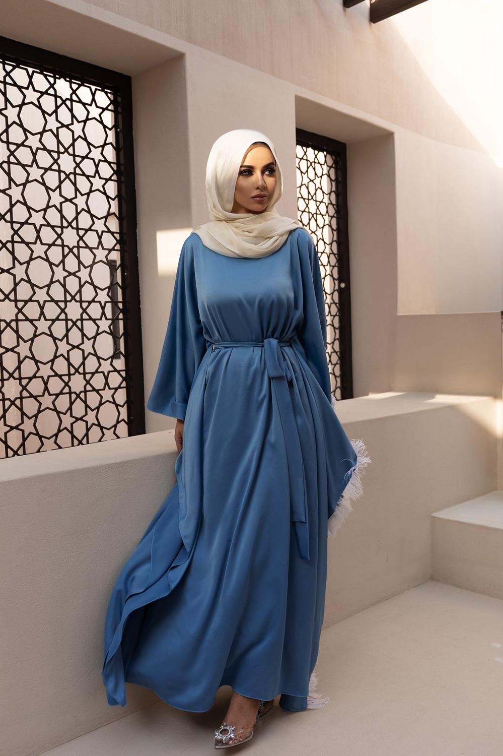 Muslimi abaya mekko lepakko hiha ramadan dubai islamilainen kalkkuna nainen hijab mekot tupsu viitta musulman marokkolainen kaftan