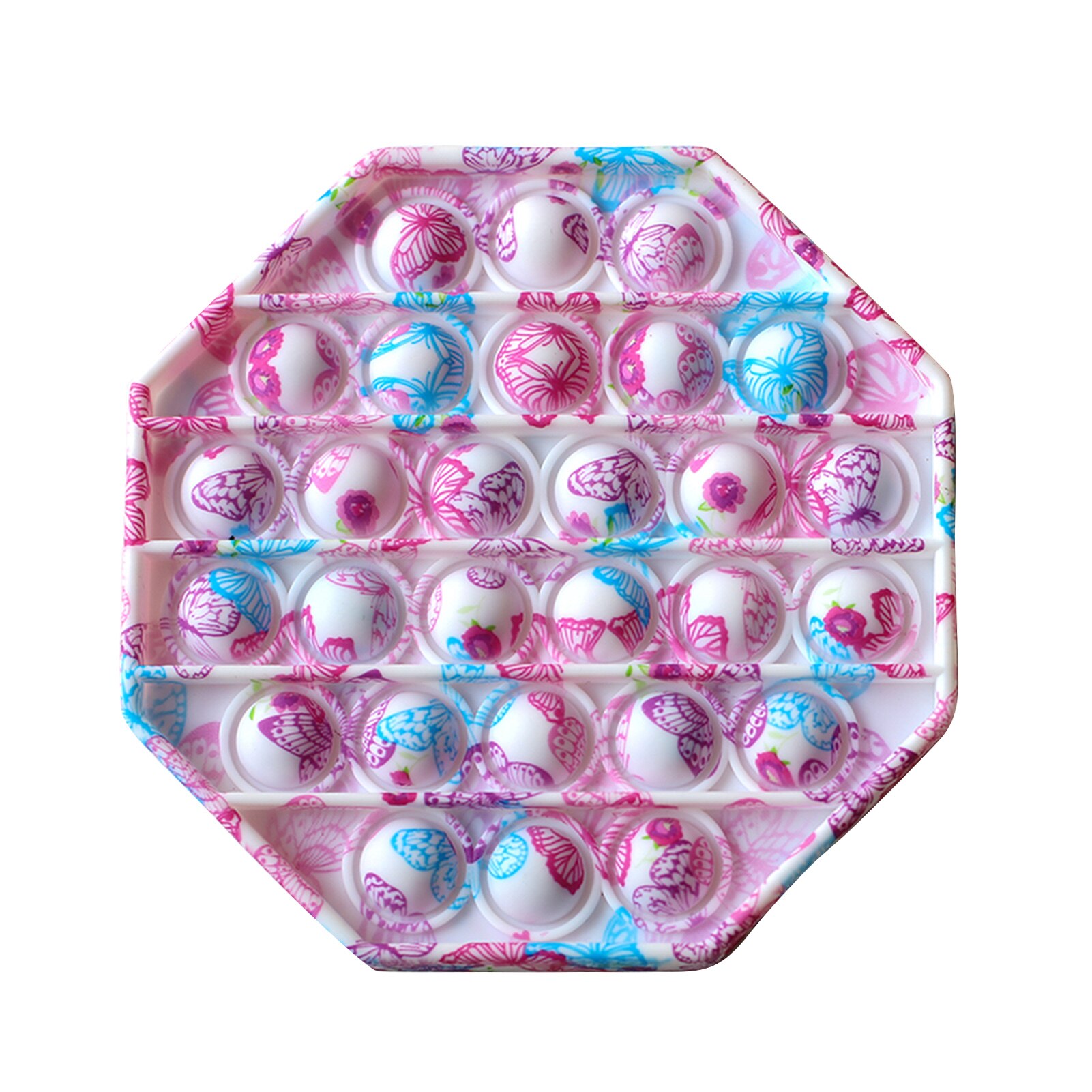 Push Pop Pop Bubble Sensory Fidget Toy Silicone Stress Reliever Toy stay focused and calm Safe Durable Washable Easy to Carry: Brown