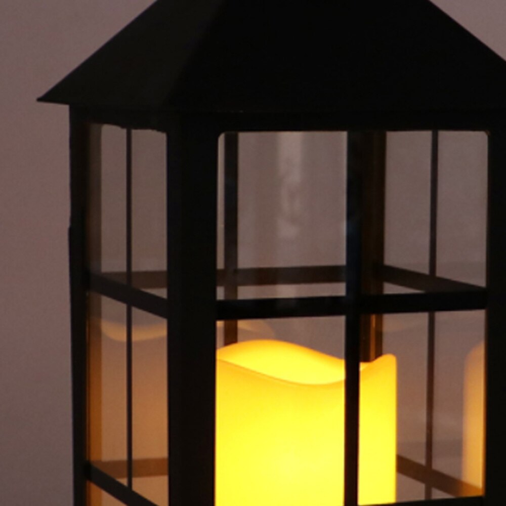 1pc stearinlys vindlampe haveindretningslys til hjemmefest