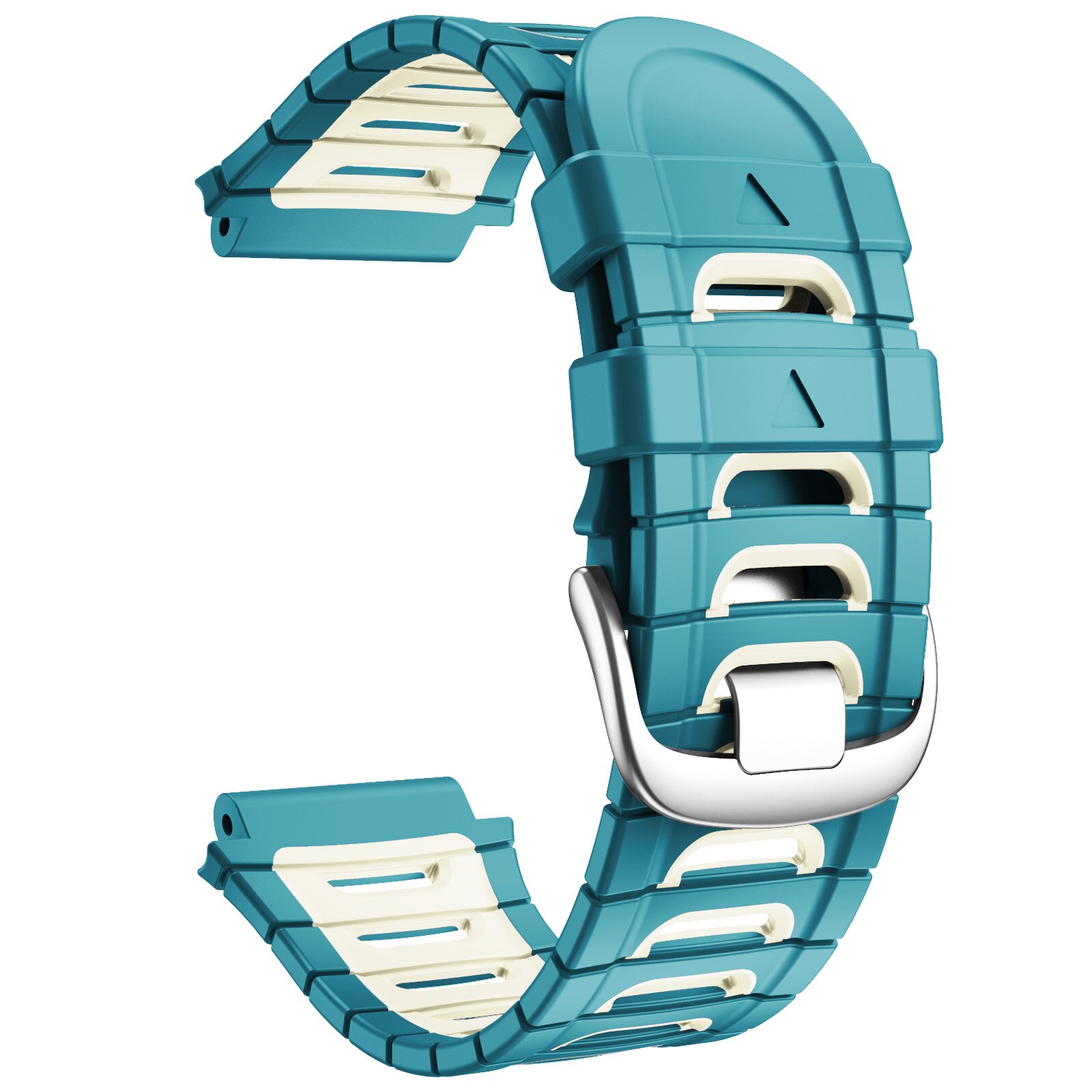 Horlogeband Voor Forerunner 920XT Siliconen Band Kleurrijke Vervanging Polsbandje Zachte Sport Armband: Blue-Green White