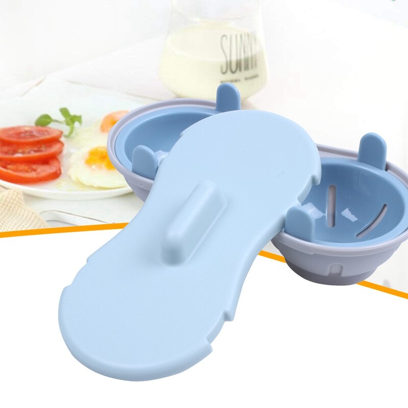 Magnetron Ei Stroper Kookgerei Dubbele Cup Dual Cave Hoge Capaciteit Eierkoker Ultimate Collection Ei Pocheren Cups Microw