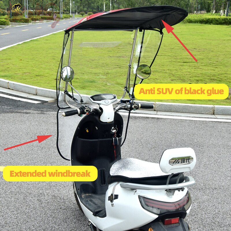 Electric Motorcycle Canopy Electric Vehicle Canopy General Scooter Motor Vehicle Umbrella Rainproof Sunshade Cover