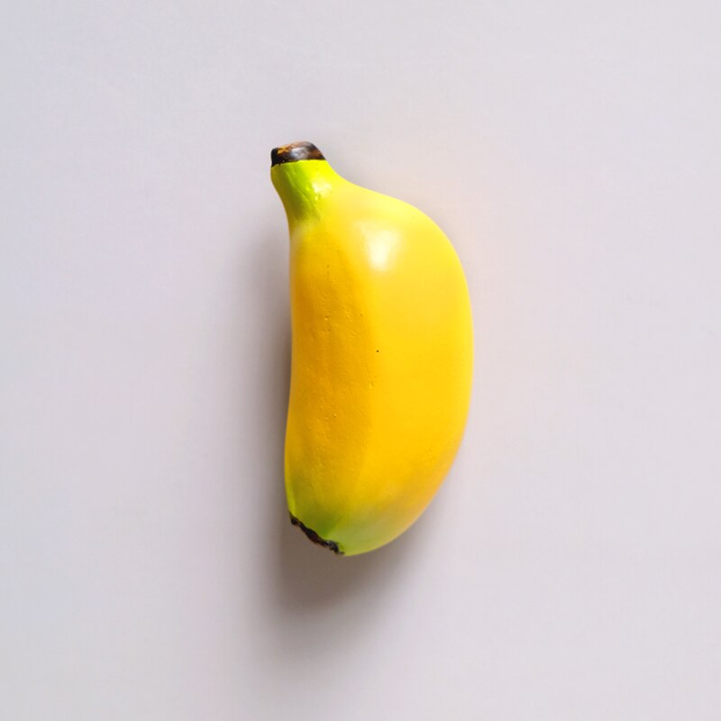 Decorative Refrigerator Magnet Funny Resin Kitchen Fridge Magnets Cute Whiteboard Locker Magnets for Boys and Girls: Banana