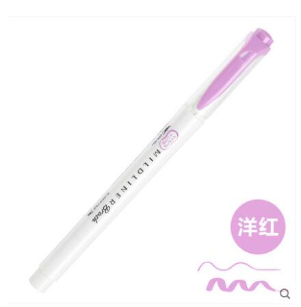 Zebra WFT8 MILDLINER Weichen Pinsel Stift + Harte Spitze Textmarker Doppel Spitze Japan Pastell Farben Marker Stifte: MMZ