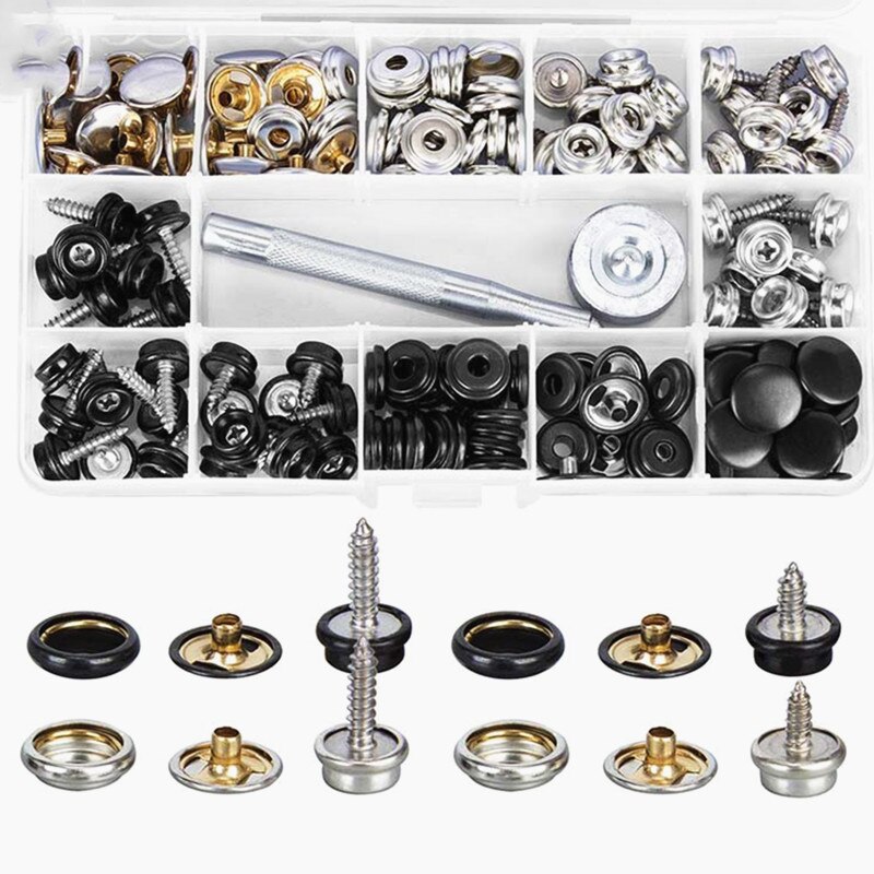 Metal Buttonhole Set Leather Craft Repair Buttonhole DIY Leather Hole Clothes Accessories and Hand Tools