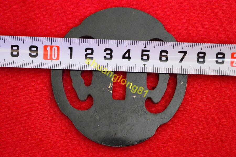 Strong Iron Steel Japanese Iron Steel Guard Tsuba For Samurai Knife Katana Sword Guard Wakizashi HandMade