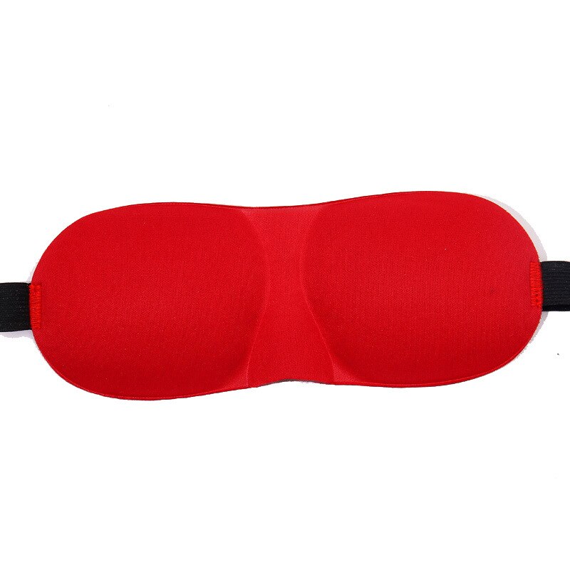 Máscara para dormir 3d, máscara natural para cobrir os olhos, máscara de olhos suave para homens e mulheres, máscara de venda portátil para viagem, 1 peça: RED