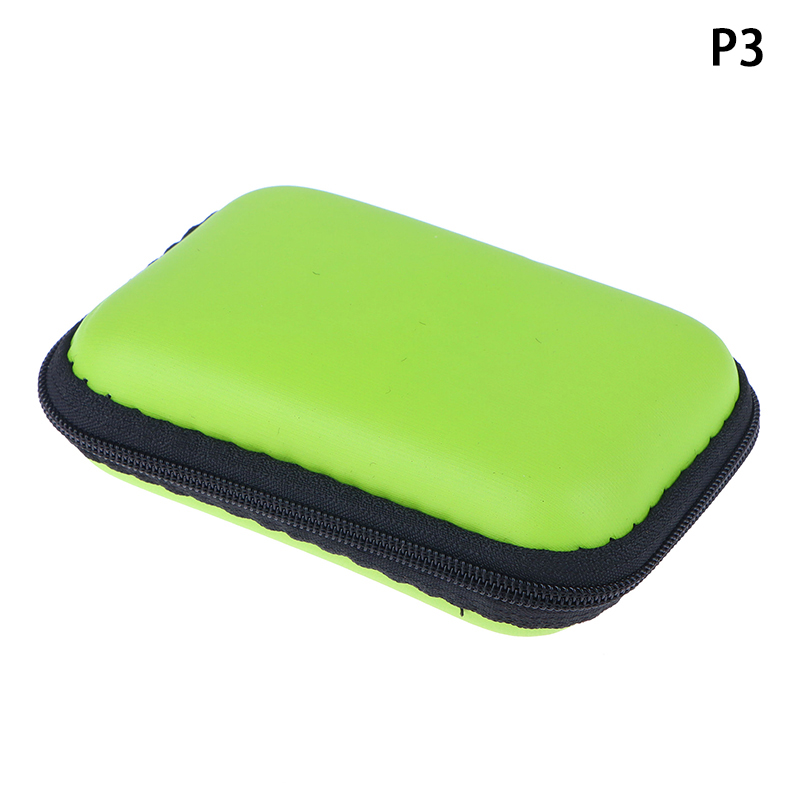 Mini Camera Case Bag Multi-functional Earphone Bag Video Waterproof Digital Portable Hard Bag EVA Storage Box Storage Bag 1Pc: light yellow