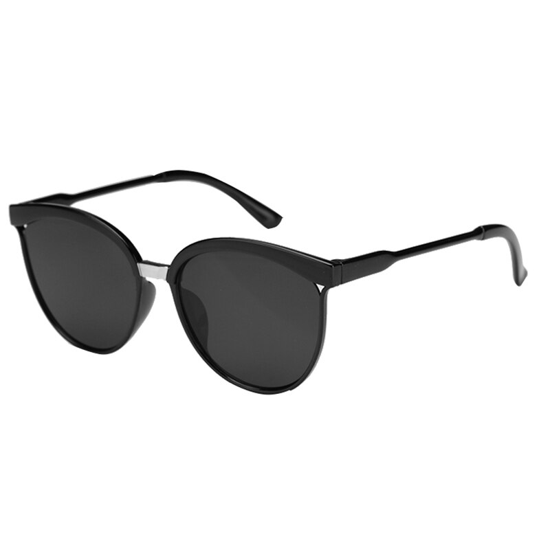 5 farver klassiske spejlcirkelbriller uv-resistente runde metalramme solbriller briller til mænd kvinder: Stil 1