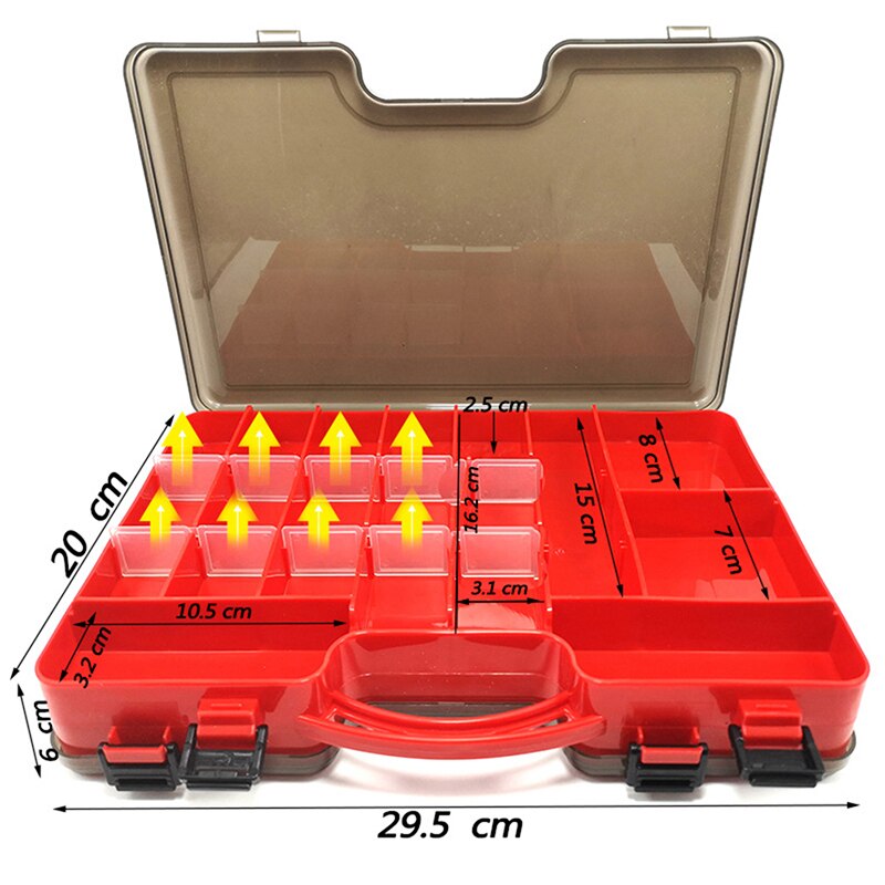 Fishing Tackle Boxes Large Space Double Multi-function Lure Box Free Space