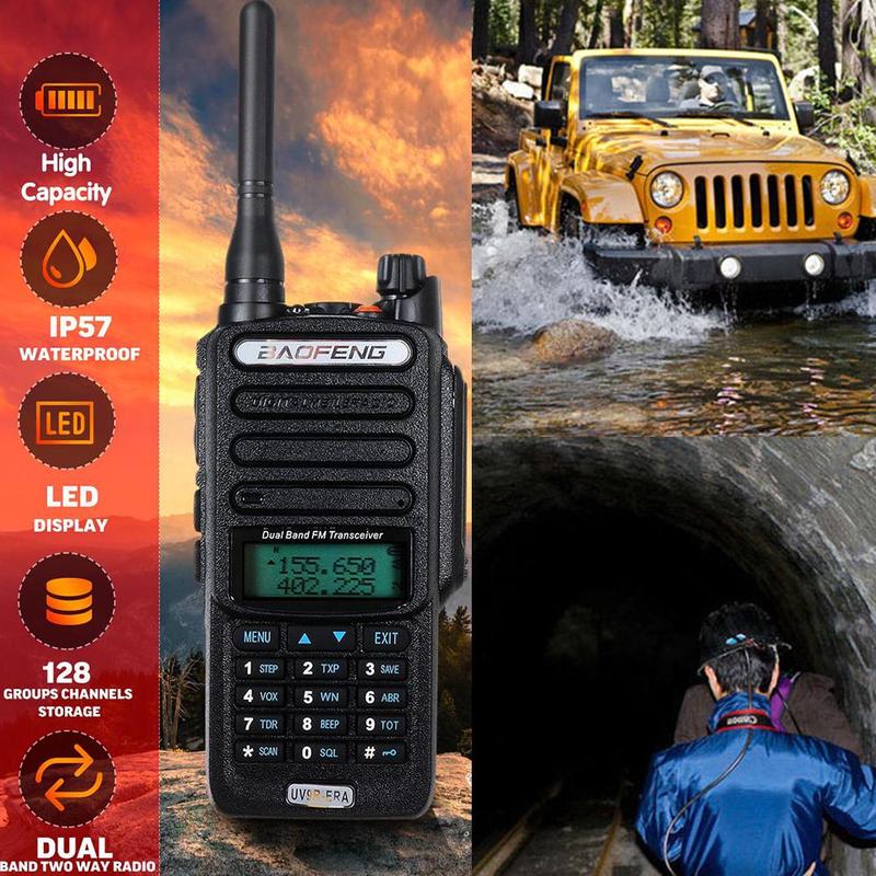 Baofeng 新トランシーバー 25 キロIP68 防水baofengラジオ 9Rラジオuhf cb comunicador uv-9rプラスvhf時代uvハム時代M0I0