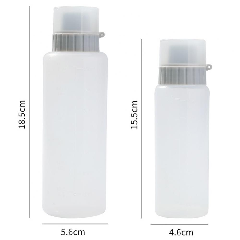 1Pcs 175/350Ml Keuken Knijpen Fles Vijf-Gat Saus Honing Fles Afdichting Met Bedekt Salade Saus dispenser Extrusie Fles