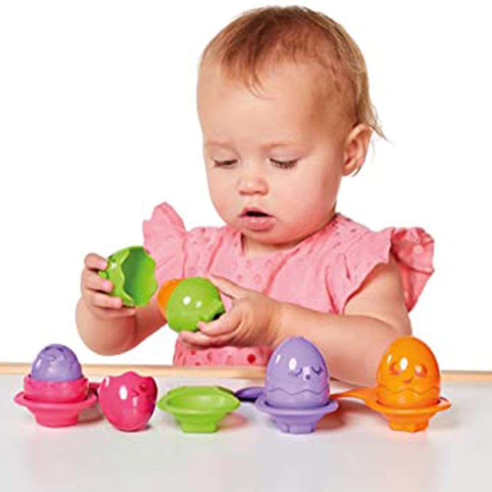 Baby Speelgoed 0-12 Maanden Speelgoed Paaseieren En Lepels Kuikens Vormen Kleur Pasgeboren Educatief Speelgoed Balans Vermogen Zintuiglijke speelgoed