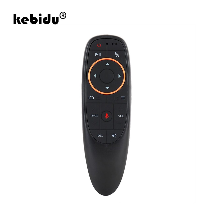 Kebidu G10 Fly Air Mouse 2.4GHz Draadloze Mini Afstandsbediening G10s Voor Gyro Sensing Game Met Voice Control Voor android Tv Box