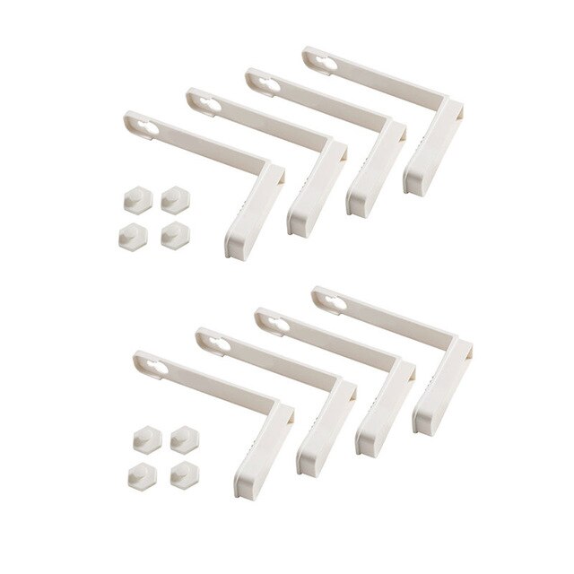 4 Stuks Vel Houders Aanpak Voor Het Houden Van Uw Lakens Op Uw Matras-Geen Elastische Bandjes Of Clips. Installeren: 8pcs white