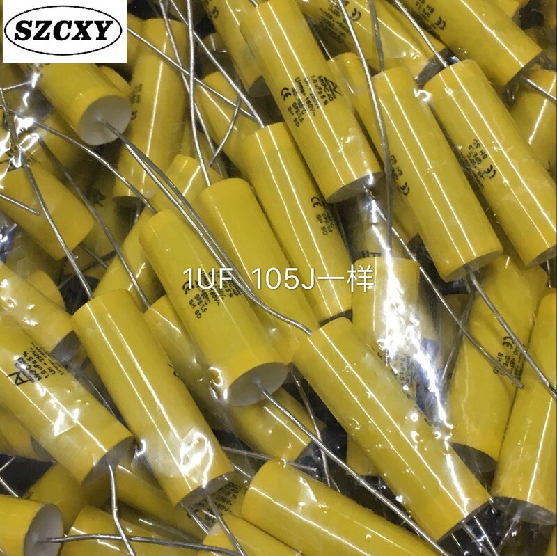 and original AV ARCOTRONICS MKP C.4G 250V 1UF Frequent burn capacitance 10 mm * 32 mm diameter
