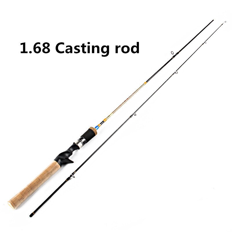 2 Sec Carbon Hengel Spinning Lokken Gew. 2-8G Hengel 1.68M 1.8M 1.98M Ul Power Snelle Ultralight Lokken Spinhengel Casting: Rood