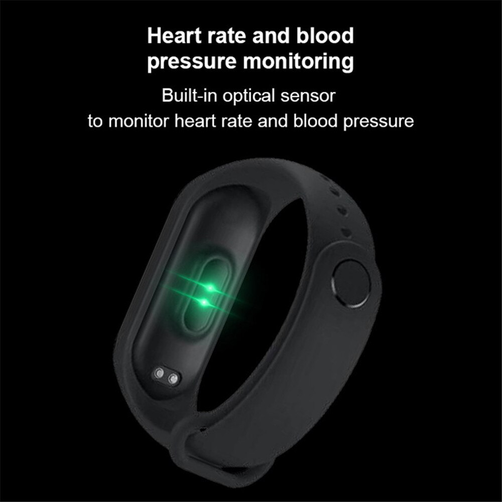 Kebidu M5 Pro Sport Fitness Tracker Horloge Smartband Smart Armband Bloeddruk Hartslagmeter Smartband Polsbandje Mannen