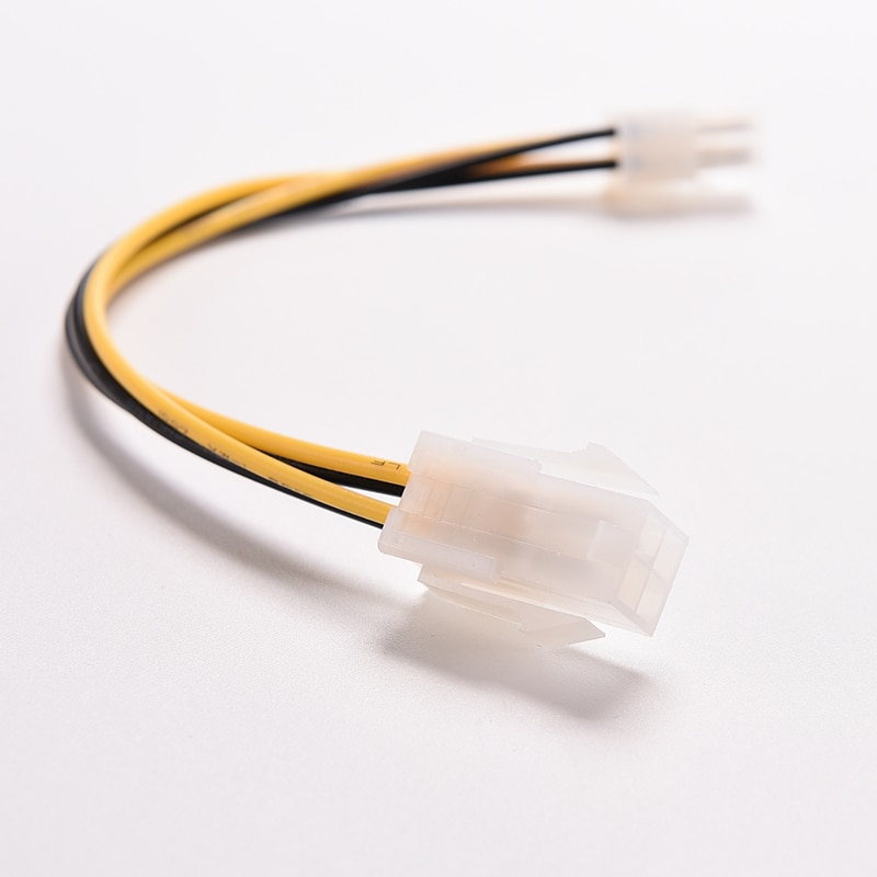 1PCS 20cm 8" inch ATX 4 Pin Male to 4Pin Female PC CPU Power Supply Extension Cable Cord Connector Adapter
