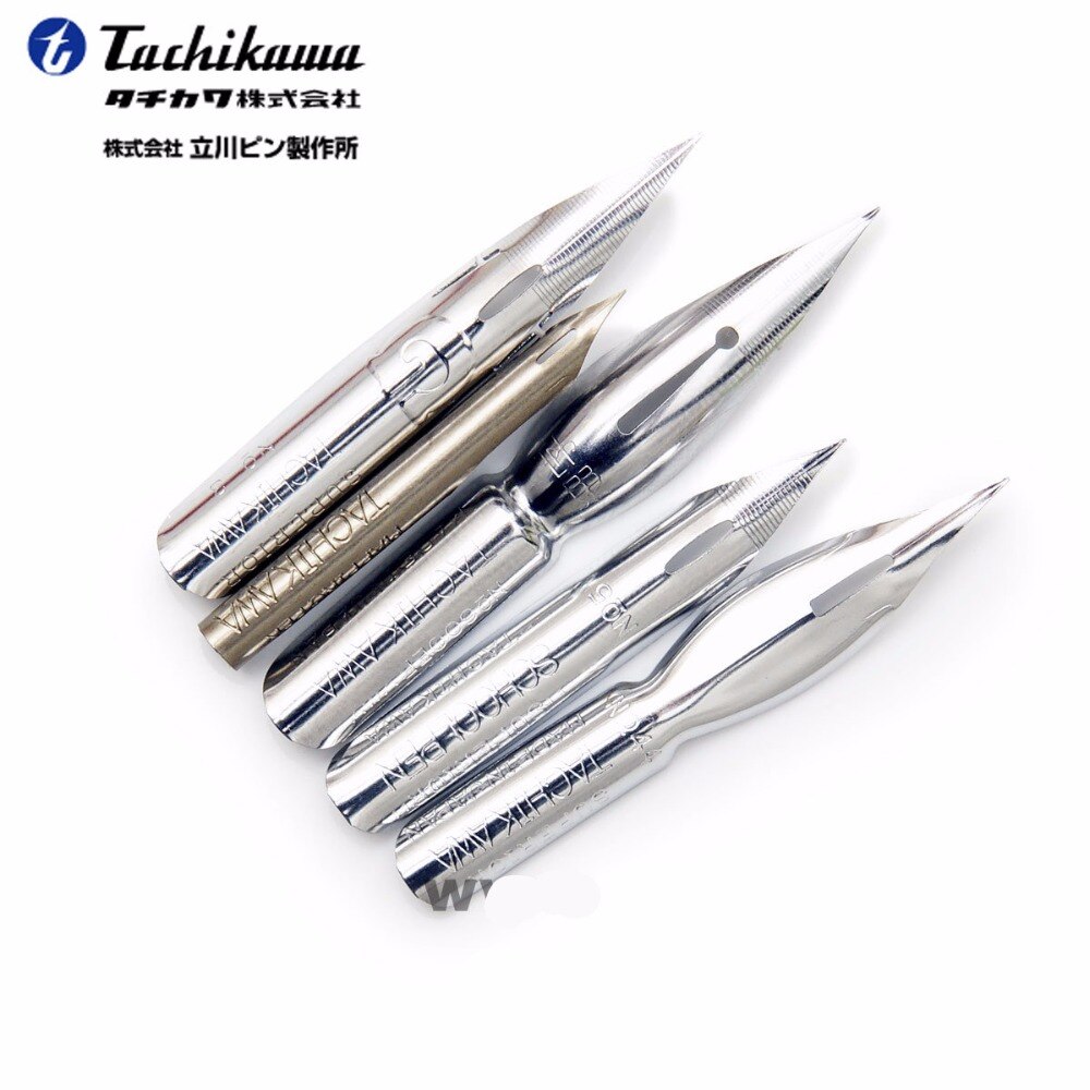 LifeMaster Japan TACHIKAWA Dip Pens Set (5 Nibs+ 1 Bag) Saji/school G/D/Maru Fountain Pen Manga Art Set For Comic Sketch